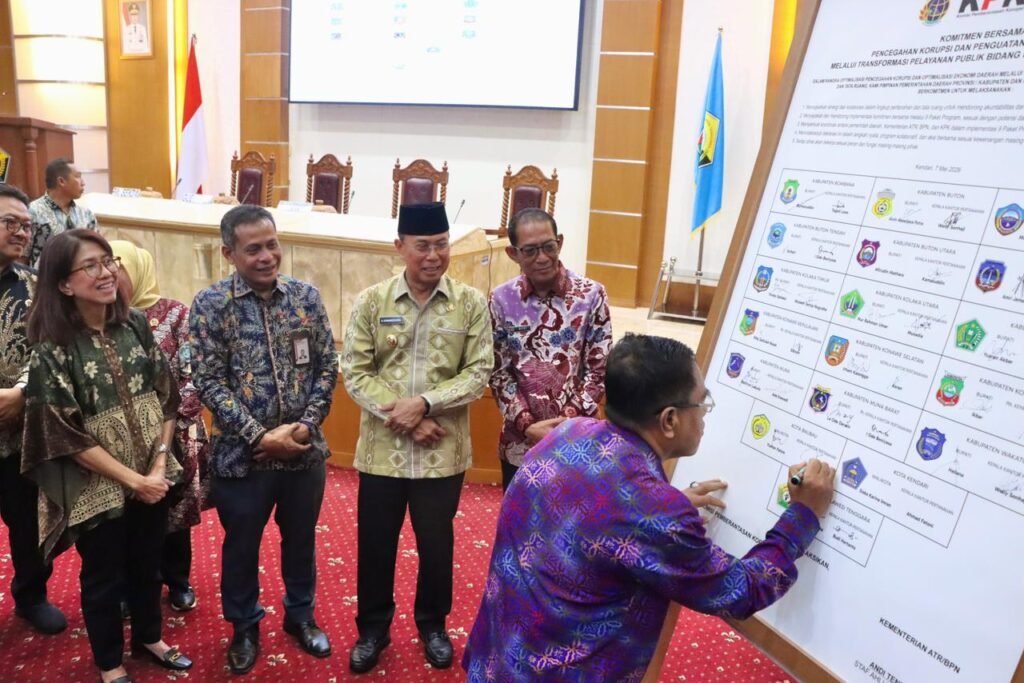 ATR/BPN Gandeng KPK dan Pemda se-Sultra, Perkuat Pencegahan Korupsi dan Tingkatkan Ekonomi Daerah 7 15690 1024x683 1