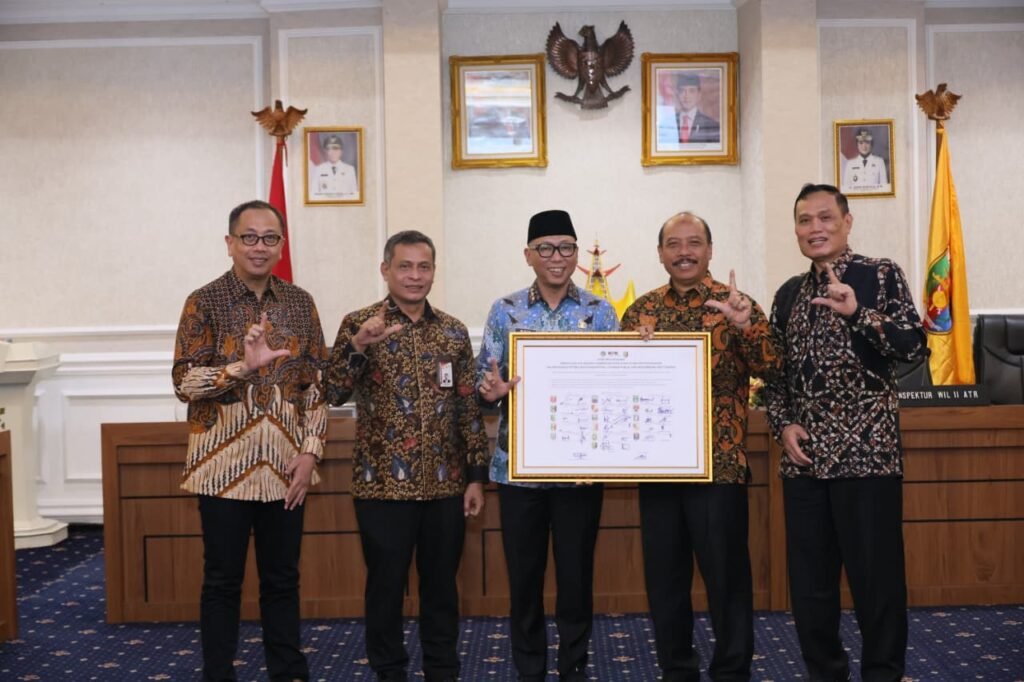 Kementerian ATR/BPN Gandeng Pemda Se-Lampung, Tawarkan 9 Program Strategis Percepat Pembangunan Daerah 1 166419 1024x682 1