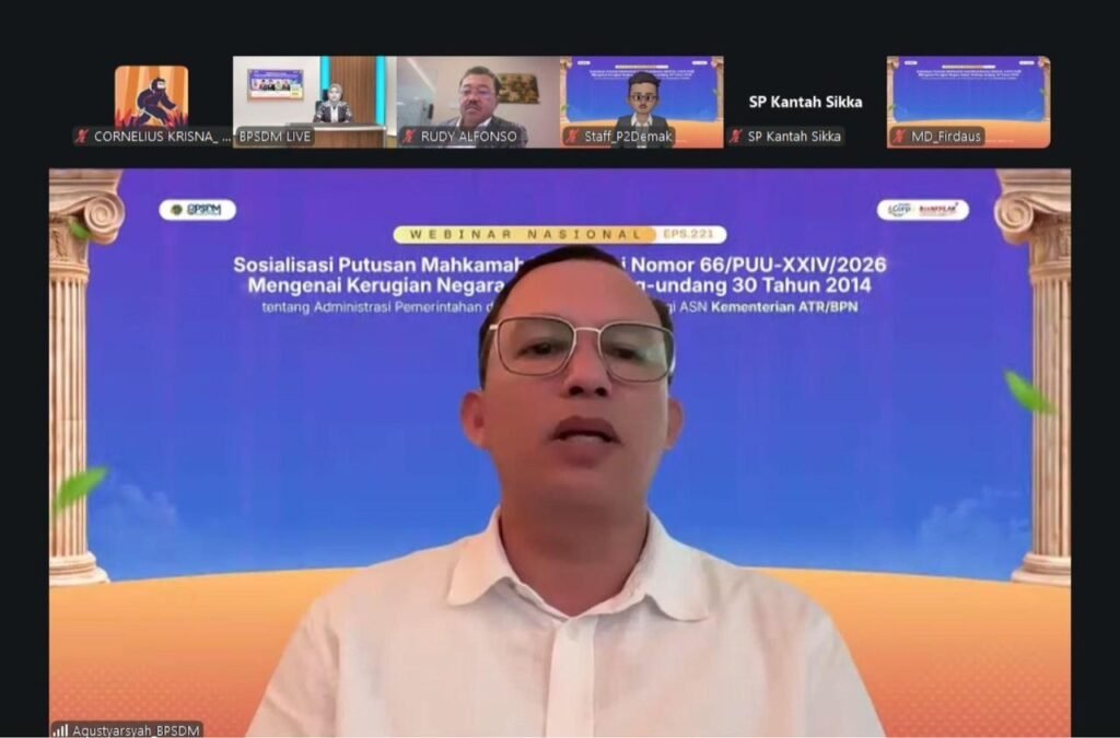 Sekjen ATR/BPN Minta ASN Tak Takut Ambil Keputusan usai Putusan MK Soal Kerugian Negara 4 53185 1024x675 1